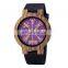 Watches Men's Leather Strap Quartz Watch BOBO BIRD Handmade Natural Wood Watch