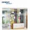 Modern aluminum vertical divider screen, aluminum post for room divider