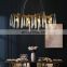 2021Silver Luxury Crystal Pendant Lamp Villa Stairs Lighting Glass Chandelier Light