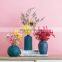 Gold Floor Ovale Pampas Grass Colorful Vases Modern White Color Clay Morandi Vintage Nordic Design Ceramic Vase