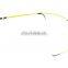 Fiberglass Ice Rod, 51cm ultralight Yellow Ice Fishing Rod, 20'  Ice Fishing Rod