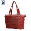 High Quality Matching Stitching Swiss Cotton Lining Women Genuine Leather Handbag