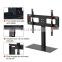 Modern Latest Design Universal Table Top TV Stand with Height Adjustable Glass TV Mount for 32-55