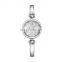 SKENGKE Elegant Watch For Lady Bracelet Band Pearl Shell Dial With Dazzling Crystal Index Bangle Watches Custom Logo K0013L-A