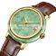 Diella Men's Mechanical Watch Jade Automatic Couple Pair Watch Simple Female Trend Wristwatch Genuine Leather Band 6001G