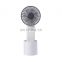 2021 new design usb portable rechargeable rotate  wireless mini fan with LCD screen