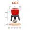 Traditional Fondue Set enameled cast iron fondue for Traditional swiss 12 pcs fondue pot for Meat, Chocolate & Cheese