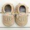 2015 Wholesale shoes baby moccasins soft cow leather baby shoes for soft sole baby prewalker shoes