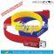 64MB~64GB promotional bracelet USB flash drive with Logo print in PVC directly from Shenzhen factory