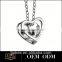 Wholesale jewelry accessory heart shape pendant for lady dog paw pendant