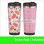 double wall plastic advertising double wall mug insert paper