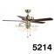 Best Metal Material Glass Lampshade Outdoor Ceiling Fan With Light