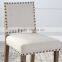 Cottage farmhouse rustic furniture Nail Head French wood Stool