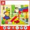 china product price list silk screen printing wooden bear children's slide in bedroom design 2d jigsaw puzzle games