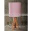 hot saled wooden E27*1 table lamp, fabric /cloth small desk light