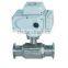 Electrical Ball Valve With Clamp End Sanitary Valve