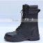 CE EN high neck leather black industrical security safety boots for men and women 9066
