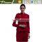 2016  Trade Cheap Smart Slim Red Military Steward Uniforms