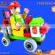 2016 Newest popular children play funny design plastic blocks toys