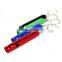 outdoor camping high DB survival emergency whistle with keyring