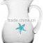Hand Blown Glass Pitcher With Sea Star