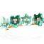 fashionable flower shape alloy enamel crystal hair clip