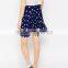 2016 Summer Women Pleated Mini Skirt In Polka Dot Ladies Daily Wear