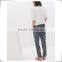 Fall 2015 new European and American ladies vertical stripes loose black pants lace waist straight jeans pants from Guangzhou C80