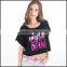 2016 new design sexy women clothes made in women's clothing factory with t shirt ideas