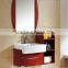 HPL wood grain corner chinese bathroom vanity