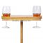 2014 new design bamboo wine cup rack,beach wine cup holder for sale