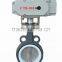 90mm electric butterfly valve actuator valve wafer type 110V 220V DN100