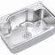 Common single bowl stainless steel kitchen sink