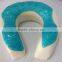 Gel U shape memory foam neck pillow
