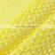 hot sale yellow and white big eye mesh fabric for garments ,dress