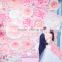 new wedding custom giant backdrop party wall paper colorful craft flower
