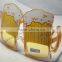 Carnival festival crazy funny sunglasses, beer winebottle big party glasses