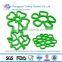 2016 high quality non-stick flower shape silicone baking mat for tableware
