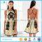 Printing 2016 new designer sexy with strapy back bohemian style mini dress for women