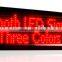 Outdoor Bluetooth remote control Led Display Tri-color Text Signboard Moving Message Panel