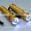 Waterproof Gold Rechargeable Mini LED Flashlight Pocket Light