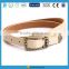 Handmade Retro Cool Leather belt with classical causal buckle