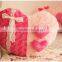 Hot-selling High-class Pink Loving Heart Shape of Marriage Wedding Birthday Gift Plush Sleeping Pillow