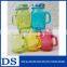 4 oz / 120ml small colored glass mason jar with lid and straw