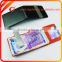 Custom PU leather money clip with credit card holder