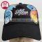 custom logo and colors mesh trucker cap,printed adult trucker cap