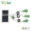 Design patent solar home light system 3w led home light with pc lampshade