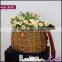 willow basket of junket shape with cover