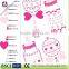 DIY flower shape crystal sticker design