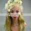 stock selling design bride wedding dress,handmade billycock hair headwear accessories